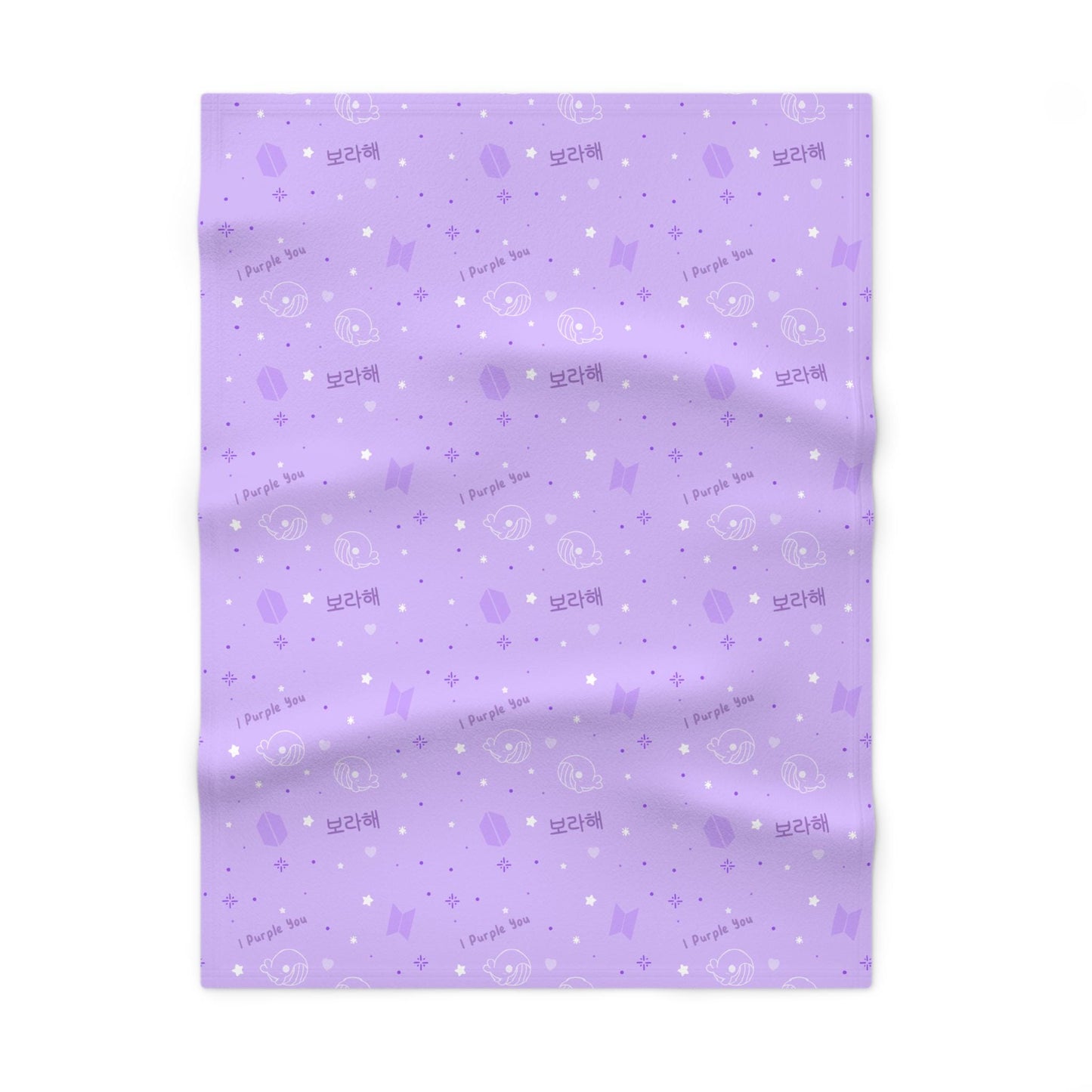 BTS Inspired Purple You Baby Blanket, Kids Bedding