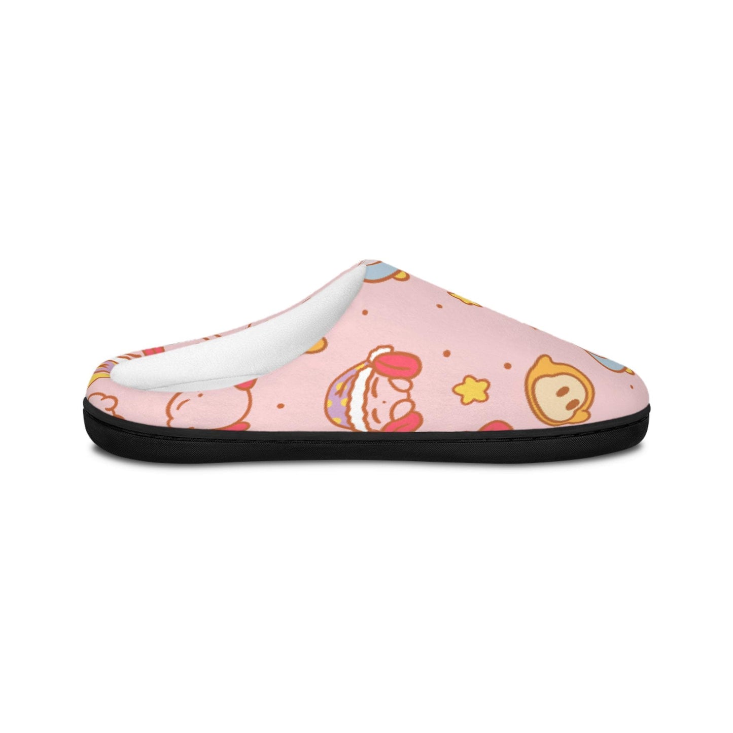 Cute Kirby Gamer, Men's Indoor Slippers